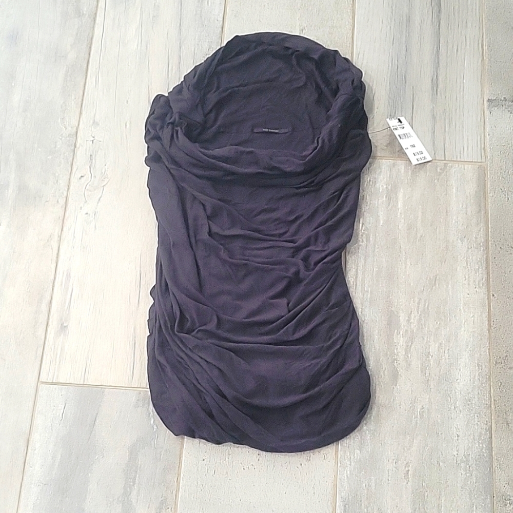 Elite Tahari sleeveless  black blouse nwt size small 239